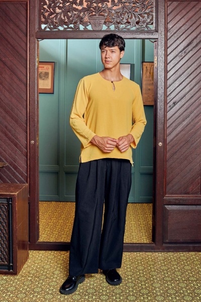 Kurta Arjuna in Yellow